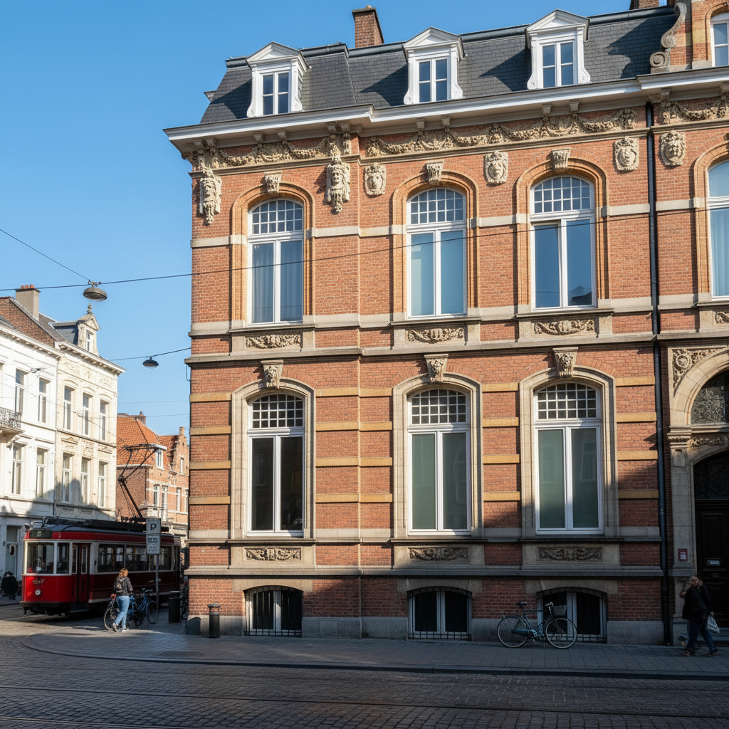 Klassiek Antwerps herenhuis met sierlijke gevel